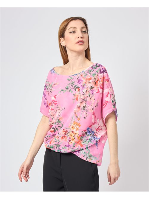 T-shirt femme motif floral Corte dei Gonzaga CORTE DEI GONZAGA | CCI480GE